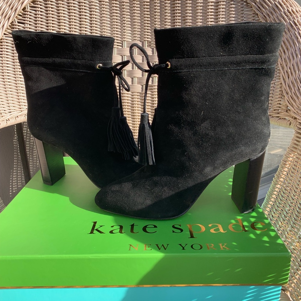 ♠️   Black Suede Boots from Kate Spade ♠️ - Picture 6 of 8